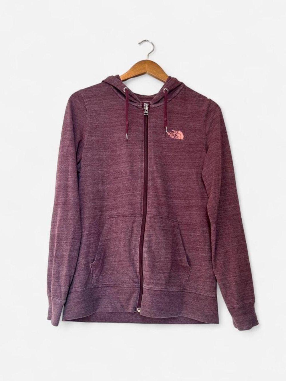 The North Face Women's Maroon Zip-Up Hoodie